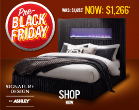 Shop Ashley Furniture Tayleena Fireplace Bed